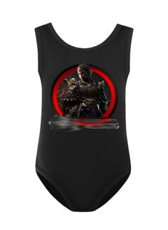 Wukong Black Myth Goku Girls' One Piece Swimsuit And Cap Set 