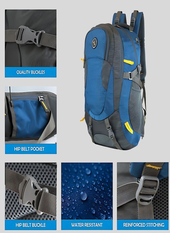 Ligo Small trekking rucksack bags travel bag for men tourist bag for travel backpack for hiking trekking Bag for men camping thames blue bag with 1 Year Warranty (Teal) - Image 5