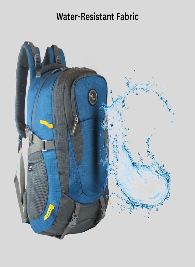 Ligo Small trekking rucksack bags travel bag for men tourist bag for travel backpack for hiking trekking Bag for men camping thames blue bag with 1 Year Warranty (Teal) - Image 4