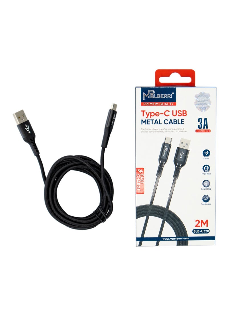 Type-C Metal Cable 2M | mpBLBERRI BLB-U328 - pzsku/ZDA853CC0E345F0B129B3Z/45/_/1720081189/f4b8902a-3bb7-40cf-915b-1d26086910a1