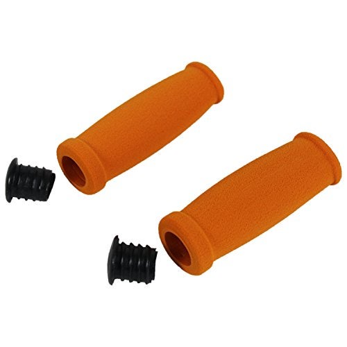Kick Push New Replacement Handle Grips for Razor Scooter - Foam Grip for Handlebar (Orange) - Image 3