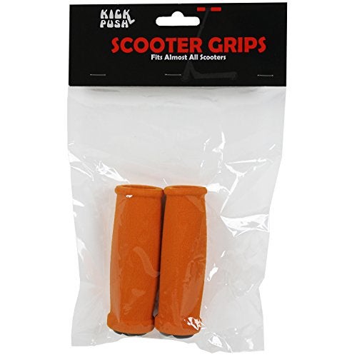 Kick Push New Replacement Handle Grips for Razor Scooter - Foam Grip for Handlebar (Orange) - Image 2