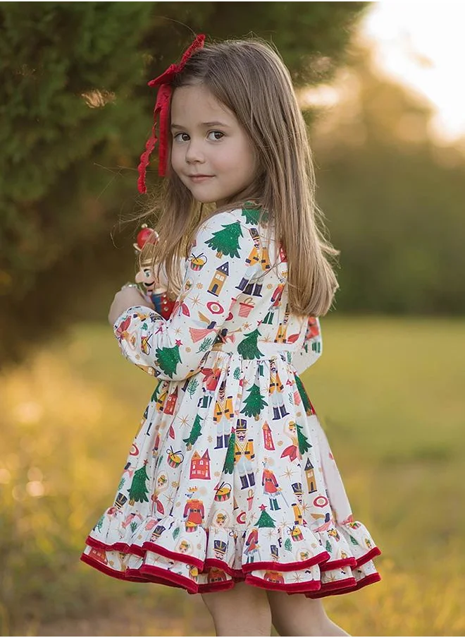 babyqlo Nutcracker and Christmas Tree Festive Dress