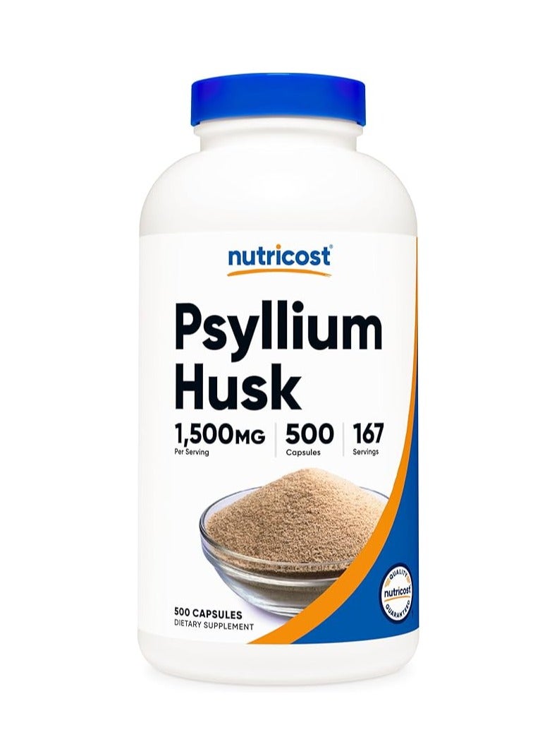 قشر سيلليوم 1500 ملغ لكل جرعة 500 كبسولة