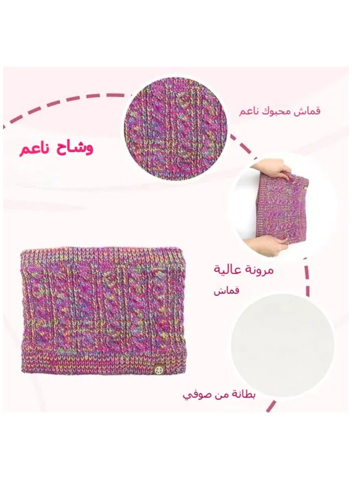 Generic Children's Boys Girls Beanie Hat Scarf and Gloves Set with Fleece Lined for 5-12 Years Winter Hat with Knitted Hat Tube Scarf Winter Gloves Set  - Image 5