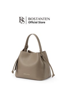 Bostanten Bostanten Magnetic Close Secure Buckle Lock Bucket Bag – Sleek Design for Enhanced Security and Safe Storage / Camel Color  - Image 1