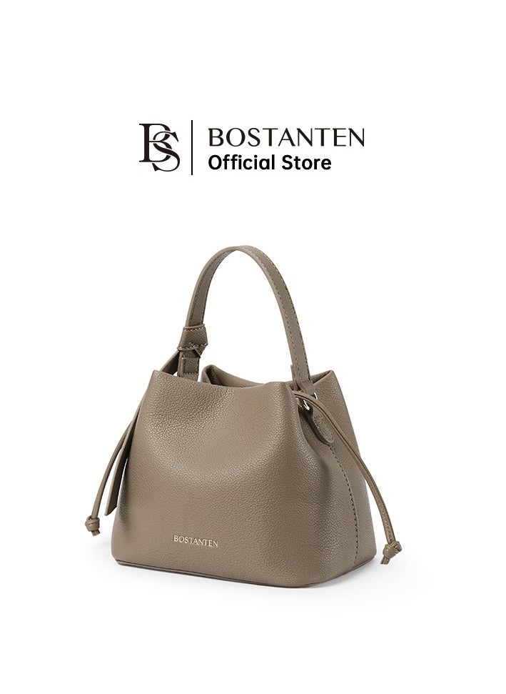 Bostanten Bostanten Magnetic Close Secure Buckle Lock Bucket Bag – Sleek Design for Enhanced Security and Safe Storage / Camel Color  - Image 1