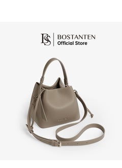 Bostanten Bostanten Magnetic Close Secure Buckle Lock Bucket Bag – Sleek Design for Enhanced Security and Safe Storage / Camel Color  - Image 4
