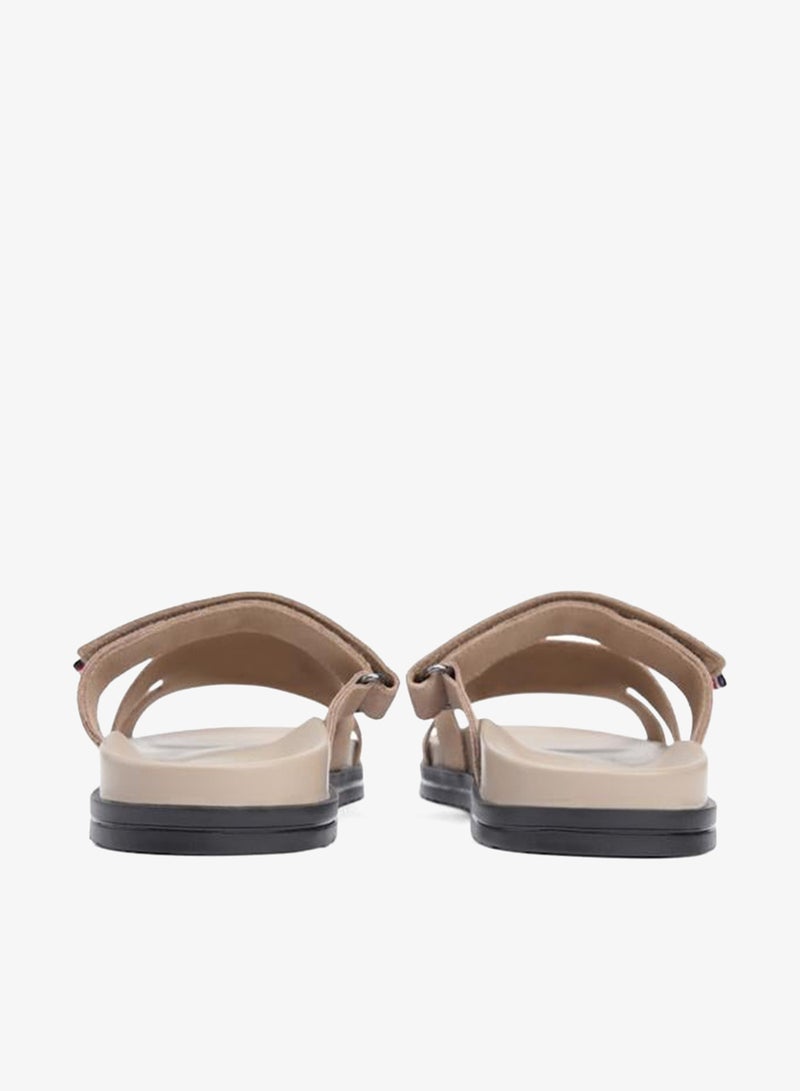 TOMMY HILFIGER Premium Suede Cutout Sandals - Image 3