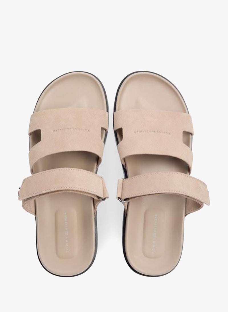 TOMMY HILFIGER Premium Suede Cutout Sandals - Image 5