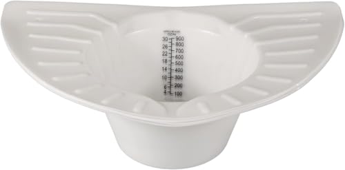 Vakly Graduated Specimen Collector Pans [Pack of 1] Toilet Nursing Hat for Urine, Vomit & Stool Collection Fits Over Toilets and Commodes - 30 oz for Women and Elderly - Image 5