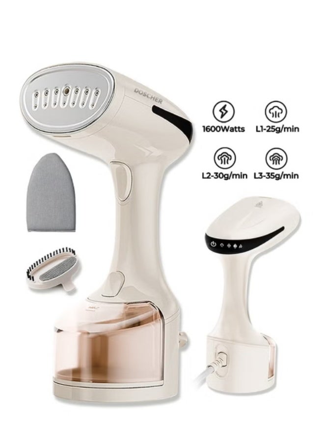 دوشر [ترقية]مكواة بخار للملابس، مكواة بخار للملابس محمولة عالية القوة، مكواة بخار محمولة، 25 ثانية، تسخين سريع، مزيل للتجاعيد - 1600 وات 250 مل - Image 1