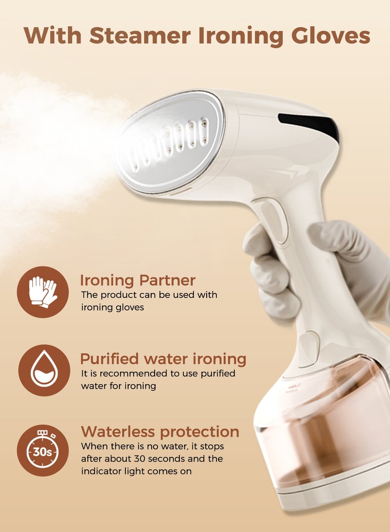 دوشر [ترقية]مكواة بخار للملابس، مكواة بخار للملابس محمولة عالية القوة، مكواة بخار محمولة، 25 ثانية، تسخين سريع، مزيل للتجاعيد - 1600 وات 250 مل - Image 3