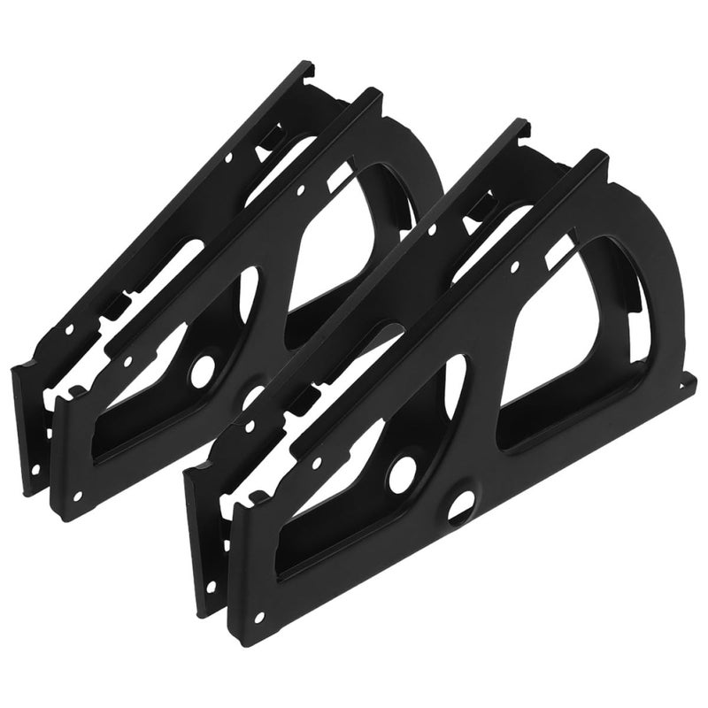 Metal Shoe Cabinet Hinges Flip Frame Brackets Black Single Layer Replacement Hardware - Image 2
