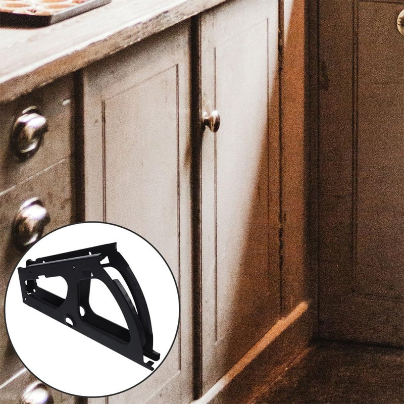 Metal Shoe Cabinet Hinges Flip Frame Brackets Black Single Layer Replacement Hardware - Image 4