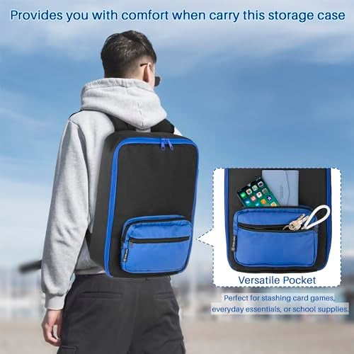 KISLANE Portable Carrying Case Suitable for Toy Cars or Matchbox Cars, Versatile Toy Cars Storage for 108 Toy Cars, Sturdy 4 Pages Toy Cars storage bag with Front Pocket(Case Only) (Black) - Image 4