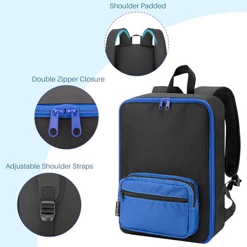 KISLANE Portable Carrying Case Suitable for Toy Cars or Matchbox Cars, Versatile Toy Cars Storage for 108 Toy Cars, Sturdy 4 Pages Toy Cars storage bag with Front Pocket(Case Only) (Black) - Image 5