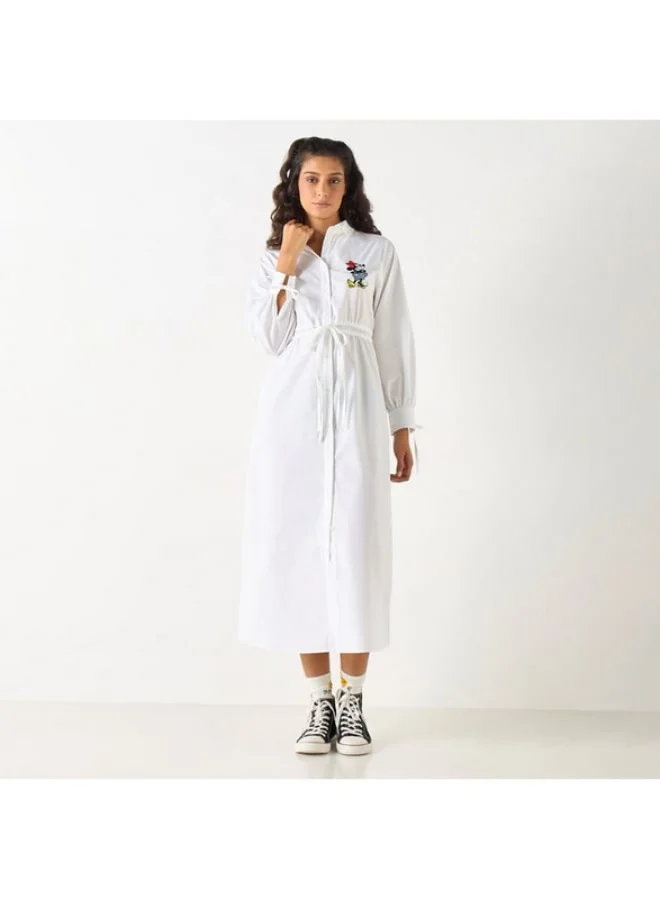 SP Characters Shirred White Dress