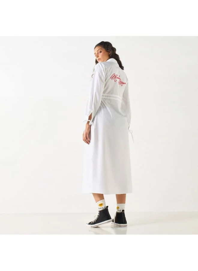SP Characters Shirred White Dress