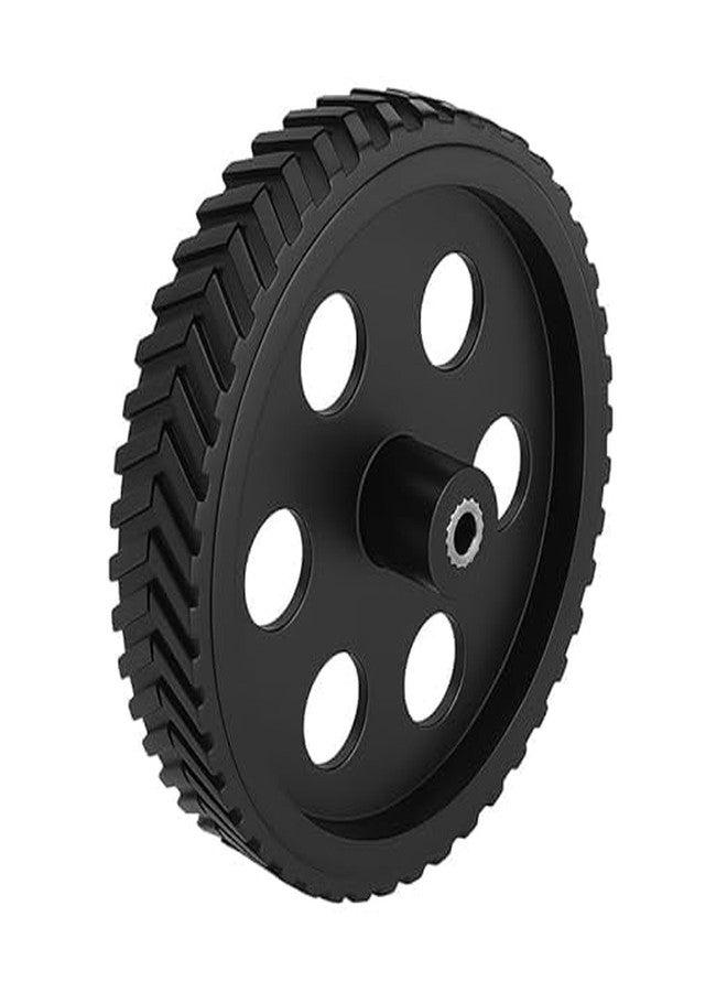 TESTIN ELECTRONICS 4pcs 10cm x 2cm Width Plastic Robotic Wheel Durable Rubber Tire Wheel 6mm Hole for DC Geared Motor RC Car Robot - Image 4