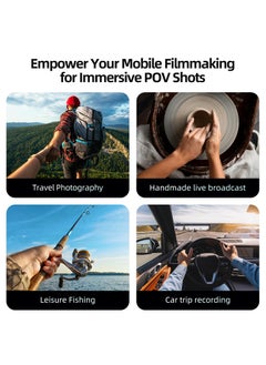 TELESIN Magnetic Neck Mount for Phones, Neck Cell Phone Holder POV/Vlog Selfie Mount Hand Free Phone Neck Holder Chest Stand Strap Video Recording for iPhone  15 14 13 12 Seires Android Phones (Grey)16  - Image 3