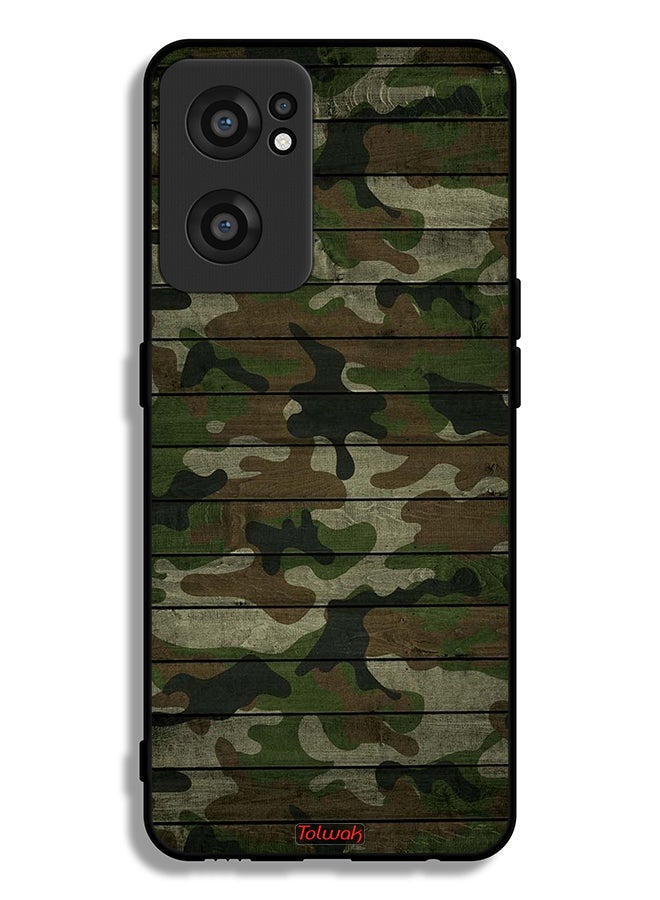 Tolwak OnePlus Nord CE 2 5G Protective Case Cover Camouflage Wooden Pattern - Image 2