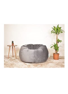 ANDERSON ANDERSON Ultra Soft Medium Luxury Velvet Bean Bag Chair Filling with Beans Highly Comfortable Suitable For Kids And Adults Grey Colour  - Image 3