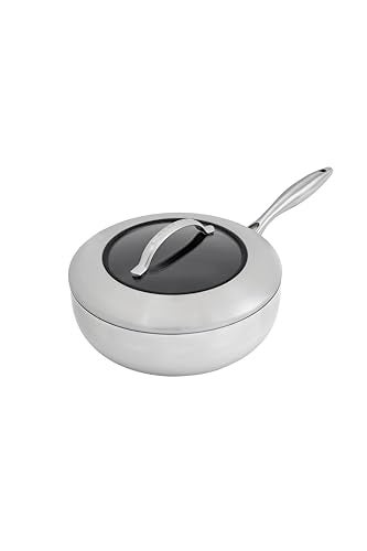 Scanpan  65082600 Scanpan CTX Covered Deep Saut Pan 4 Quart Silver