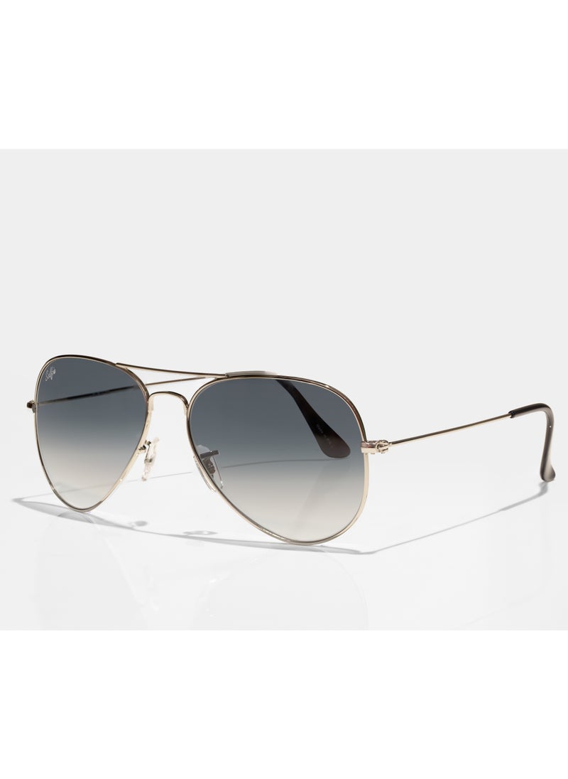 selfie Selfie Aviator Black Silver Metal Frame with  Sunglasses, SE3025-024  - Image 2