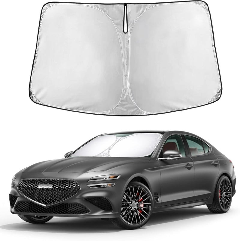Windshield Sunshade for Genesis G90 (2017–2022) - Custom Fit Front Window Shade - Image 1