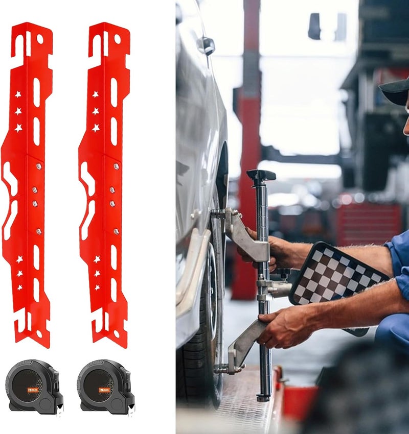 Alignment Tool | Toe Plates Wheel Alignment Tool | Accurate Alloy Steel Gadget Adjustable Plates for Tire Garage Automotive Vehicle Autos Car Truck - Image 5