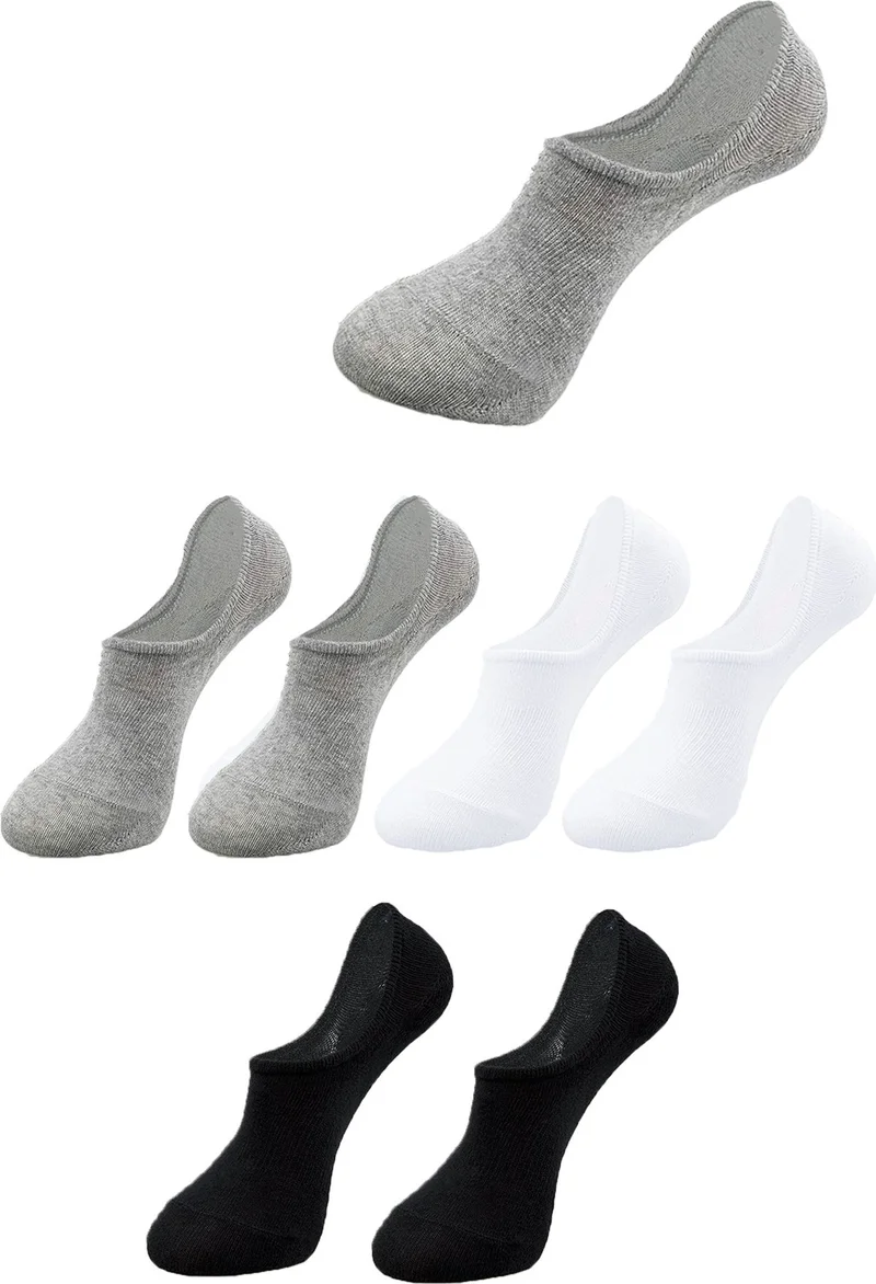 Bgk Unisex 6 Pairs Cotton Invisible Sneakers Socks Colorful (Economical)