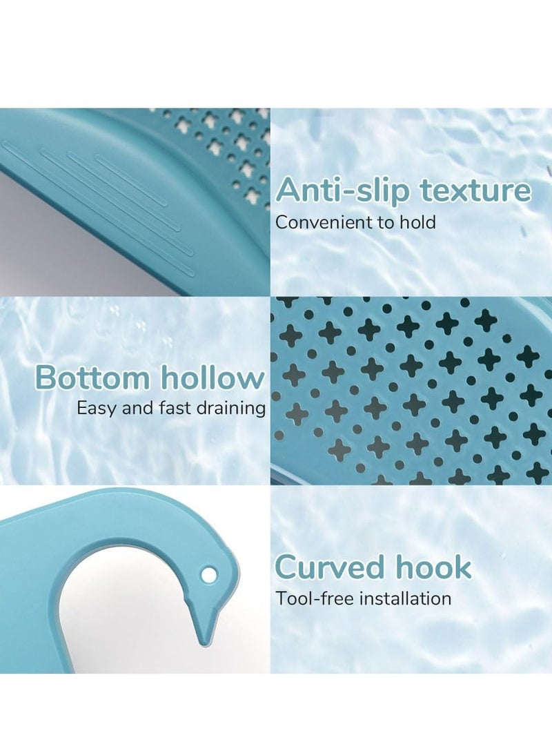 Loquat 2Pcs Kitchen Sink Drain Basket，Multifunctional Kitchen Triangular Sink Filter for Kitchen Corner Sink Strainer(Green) - Image 2