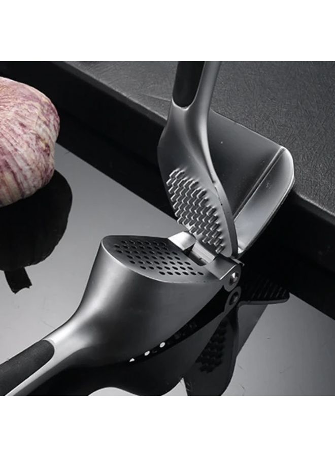 Heavy Duty Zinc Alloy Garlic Press Crusher With Easy Clean Non Slip Base - Image 2