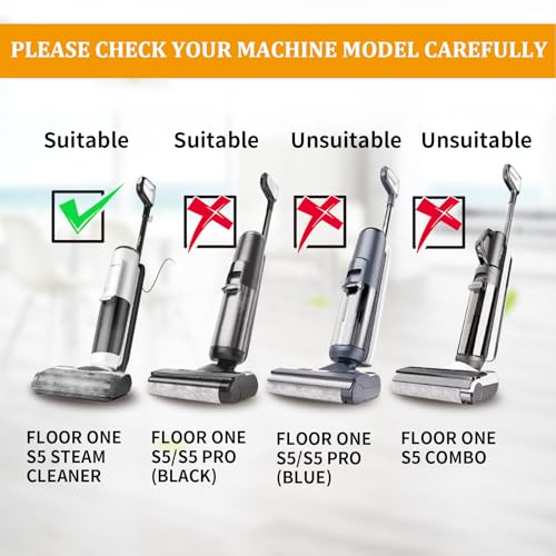 GZJoSum 2 Pack Soft Roller Brush Replacement Parts for Tineco Floor ONE S5 Steam Cleaner Wet Dry Vacuum, Replacement Parts Accessory Kit for Tineco Floor Cleaner Including 3 Pack Vacuum HEPA Filters - Image 3