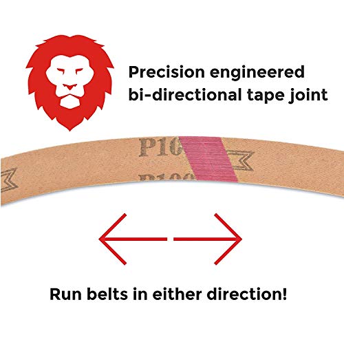 Red Label Abrasives 4 X 24 Inch 24 Grit Silicon Carbide Sanding Belts, 3 Pack - Image 4