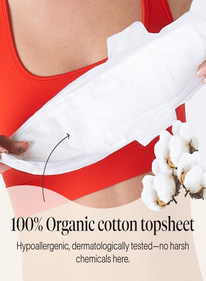 Cora 100% Organic Cotton Topsheet Extra Heavy Overnight Pads (48 Count) - Image 4