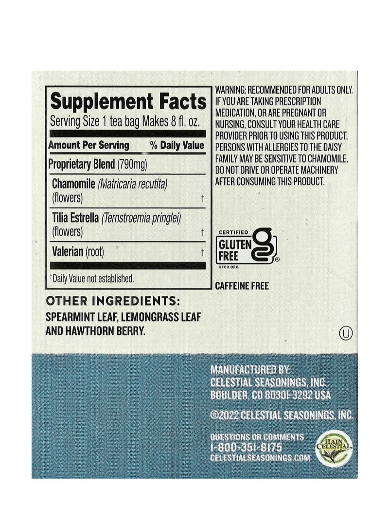 CELESTIAL SEASONINGS Sleepytime Extra, Wellness Tea, Caffeine Free, 20 Tea Bags, 1.2 oz (35 g)  - Image 2