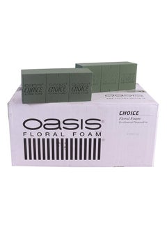 Gulf Flowers Gulf Flowers Oasis Flower Foam Choice – 20pcs Floral Foam Bricks (23x10x7.4cm) for Fresh Flower Arrangements, Floral Design, and Event Decoration – Green  - Image 2