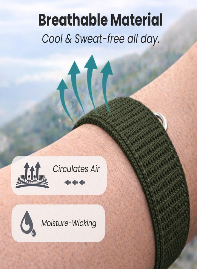 WuzuTech Herz P1 Smart Band FlexPro Wristband - Green Power Replacement 2x Nylon Band Set with Short and Long Stretch Bands with Adjustable Velcro Latch Compatible with Hume Band - Image 4