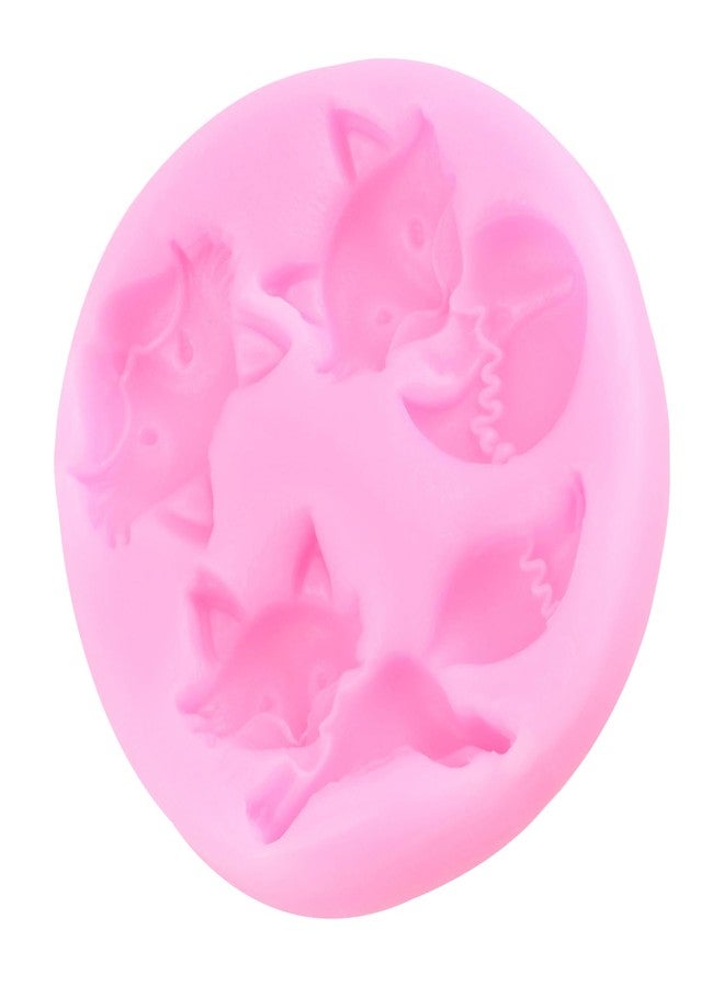 RFGHAC Animal Fox Fondant Mold 3D Fox Silicone Molds for Cake Decorating Cupcake Topper Chocolate Candy Sugar Gum Paste Polymer Clay Set Of 2 - Image 5