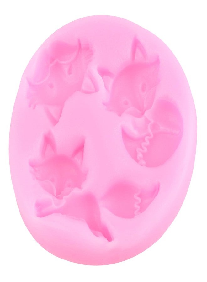 RFGHAC Animal Fox Fondant Mold 3D Fox Silicone Molds for Cake Decorating Cupcake Topper Chocolate Candy Sugar Gum Paste Polymer Clay Set Of 2 - Image 4