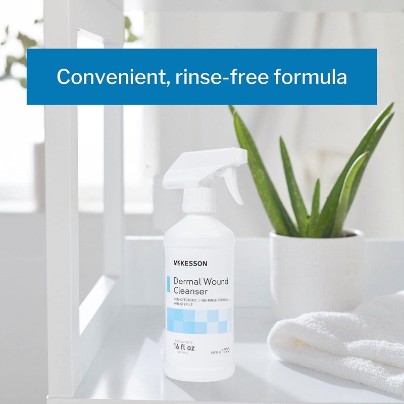McKesson Dermal Wound Cleaning Spray, Sterile First Aid Saline and Skin Care Cleanser, 16 oz - Effective Wound and debridement Treatment, 1 Count - Image 3