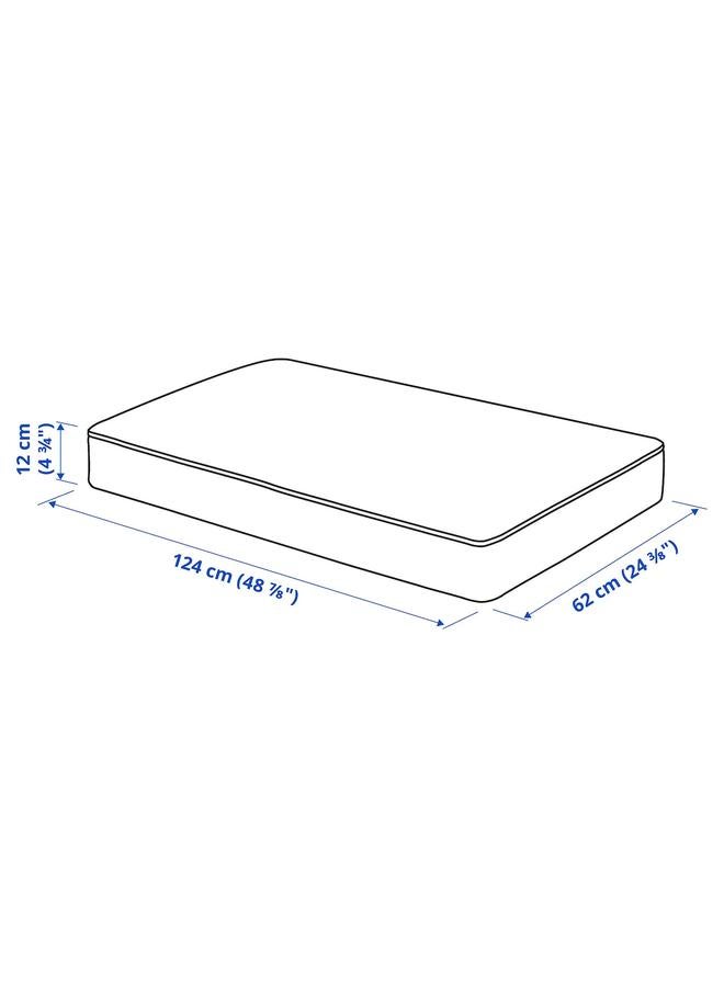 Zaboon Cover for seat cushion, dark grey outdoor, 124x62 cm - Image 4