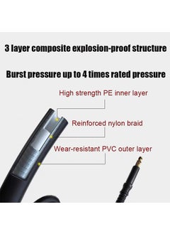 Digital Craft Digital Craft Pressure Washer Hose Pipe 170Bar 2465PSI M2215 14mm High Pressure Washer Hose Spray Water Pressure Washer PipePressure Washer GunQuick Connector  - Image 5
