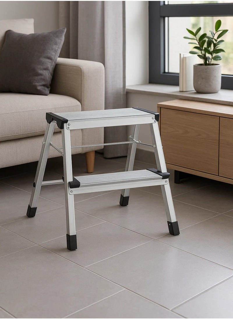 LOFT FOOTSTOOL,2-STEPS,L40.4XP48XH40.5CMS,ALUMINIUM-164668  - Image 1