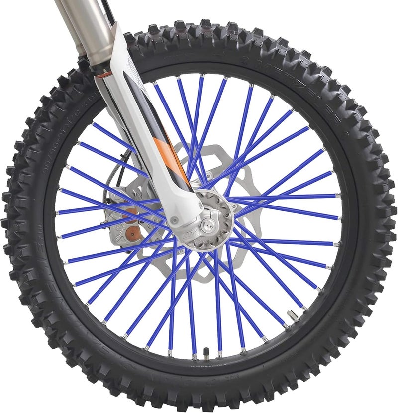 PSLER 72 PCS Blue Spoke Skins for Bikes - Image 3