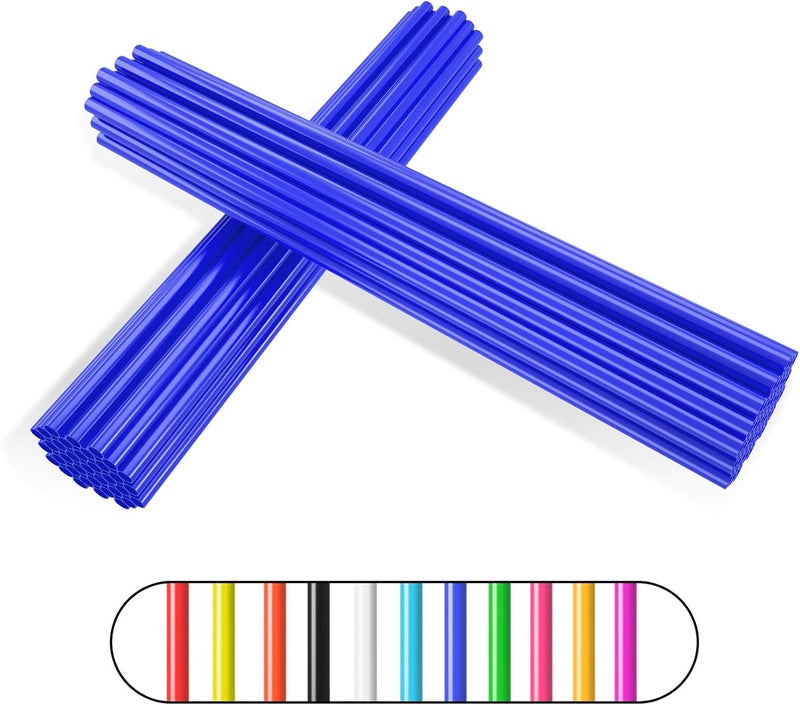 PSLER 72 PCS Blue Spoke Skins for Bikes - Image 1