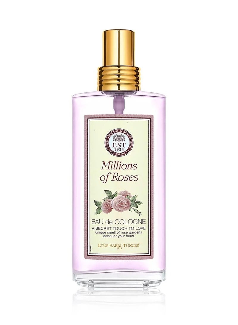 eyup sabri tuncer Millions Of Roses 150 ml Eau De Cologne - Glass Bottle - Image 2