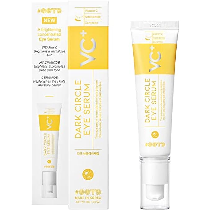 #OOTD Eye Serum with Vitamin C, Niacinamide, Ceramide [ 30 g ] Korean Dark Circle Under Eye Treatment for Men and Women, Sensitive Kbeauty Face and Skin Care by Oxygen of the Day - Image 1
